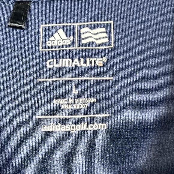 Adidas Florida Atlantic Owls Polo Shirt FAU Men’s Large Navy Blue Short Sleeve - Picture 9 of 11